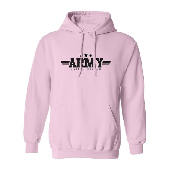 Army United States with bold Stars Adult Hooded Sweatshirt