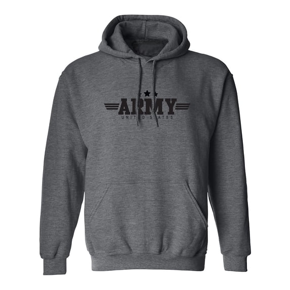 Army United States with bold Stars Adult Hooded Sweatshirt