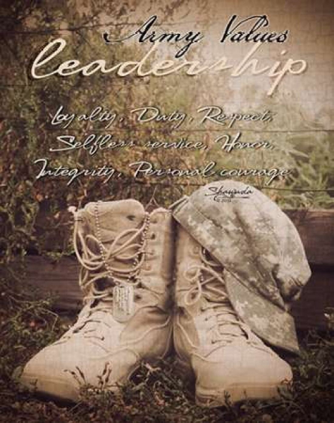 Army Values Canvas Art - Shawnda Eva (22 x 28)
