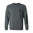 thumbnail image 1 of Army "Veteran" Black Sleeve Print Adult Long Sleeve T-shirt, 1 of 3