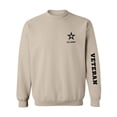 thumbnail image 1 of Army "Veteran" Black Sleeve Print Crewneck Sweatshirt, 1 of 3