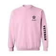 thumbnail image 1 of Army "Veteran" Black Sleeve Print Crewneck Sweatshirt, 1 of 3