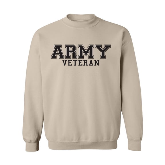 Army Veteran Black logo Military Style PT Crewneck Sweatshirt