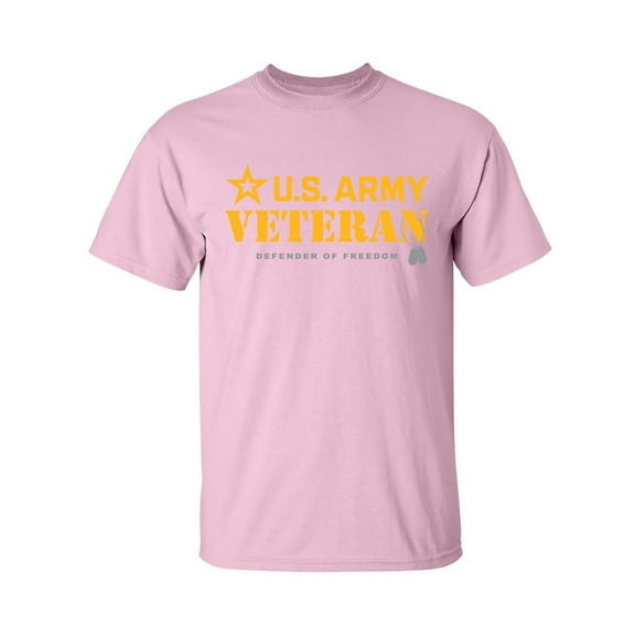 Army Veteran Defender of Freedom Adult Short Sleeve T-shirt