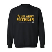 Army Veteran Defender of Freedom Crewneck Sweatshirt