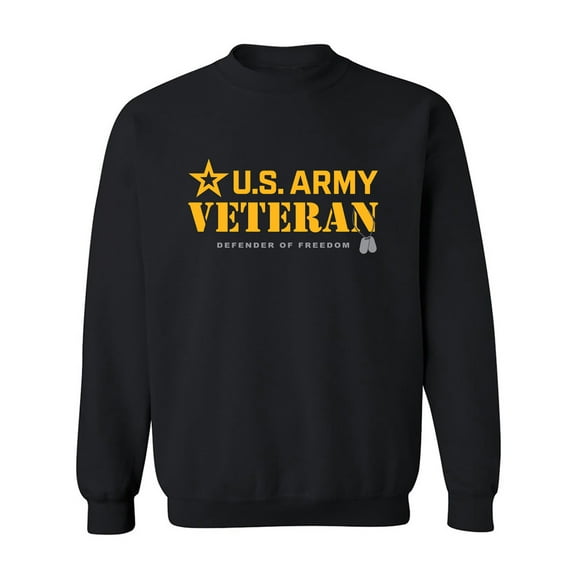 Army Veteran Defender of Freedom Crewneck Sweatshirt