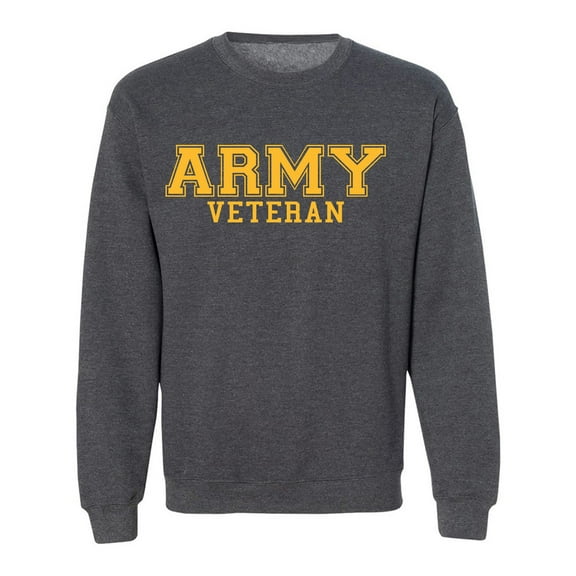 Army Veteran Gold logo Military Style Physical Training Crewneck Sweatshirt