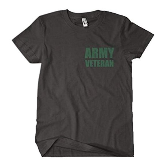 foxoutdoor 63-4850 l army veteran two-sided imprinted mens t-shirt, large - black