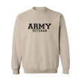 thumbnail image 1 of Army Veteran Military Style Crewneck Sweatshirt in Sand, 1 of 3