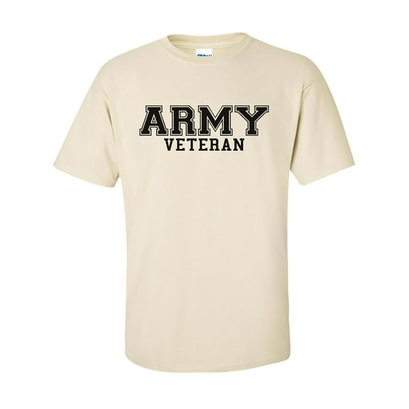 Army Veteran Short Sleeve T-Shirt in Sand