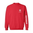 thumbnail image 1 of Army "Veteran" White Sleeve Print Crewneck Sweatshirt, 1 of 3