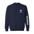 thumbnail image 1 of Army "Veteran" White Sleeve Print Crewneck Sweatshirt, 1 of 3