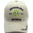 thumbnail image 1 of Army Vietnam ERA Veteran Military Baseball Cap Mens, Tan Khaki U.S. Warriors, 1 of 5