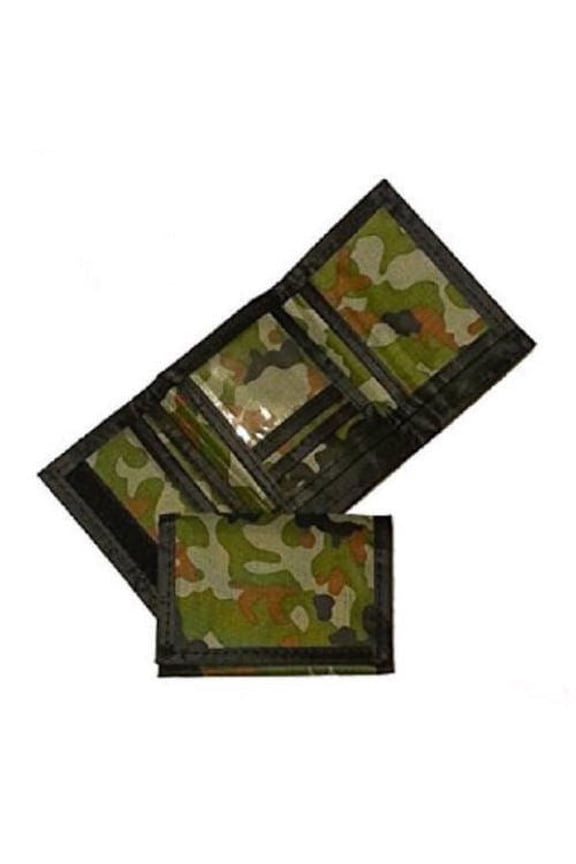 Army Camouflage Wallet Nylon Trifold Kids Wallets for Boys Camo Hunting - 1 Piece