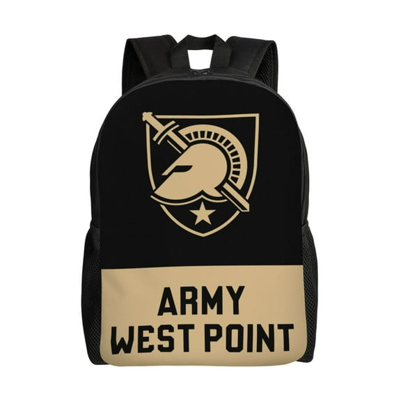 Army West Point Backpack Single-Sided Printed Backpack Light Casual Laptop Backpack Travel Backpack Suitable For Office Travel Commuting