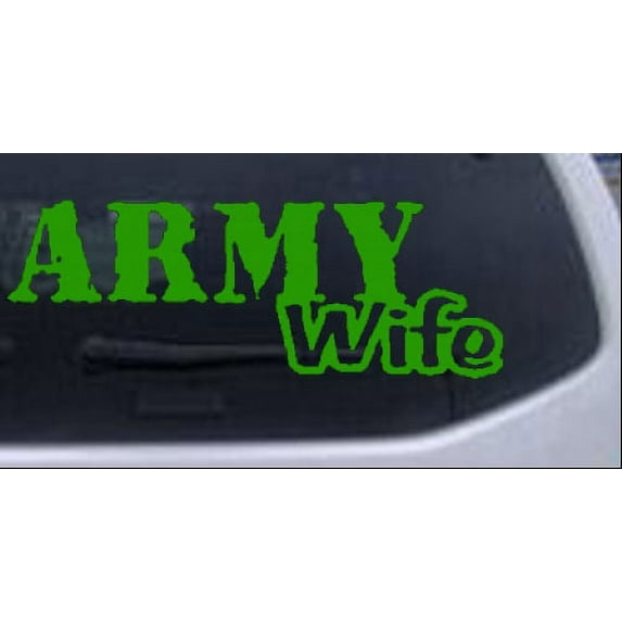 Army Wife Car or Truck Window Decal Sticker