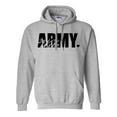 thumbnail image 1 of Army Wife Heart Heart Hooded Sweatshirt, 1 of 3