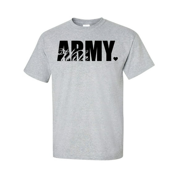 Army Wife Heart Short Sleeve T-Shirt