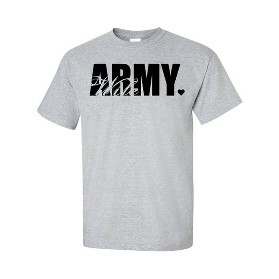 Army Wife Heart Short Sleeve T-Shirt