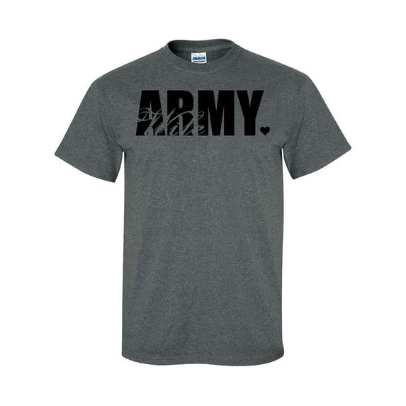 Army Wife Heart Short Sleeve T-Shirt