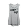 thumbnail image 1 of Army Wife Women's Fashion Sleeveless Muscle Workout Yoga Tank Top Sport Grey Medium, 1 of 3