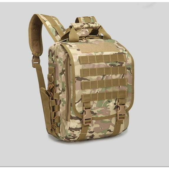 Army fan tactical camouflage backpack shoulders,Khaki