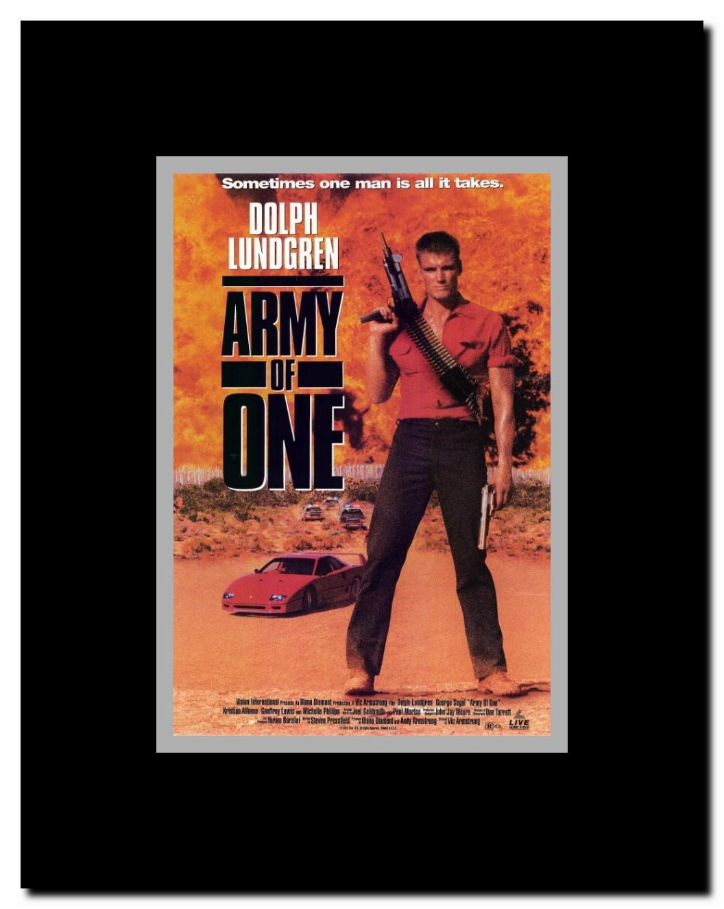 Army of One Framed Movie Poster