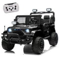 thumbnail image 1 of Arnahaishe 2-Seater Kids Ride On Electric Truck with Parent Remote Control, 2WD, Four-Wheel Suspension, Gift for Child Ages 2-6, Black, 1 of 12