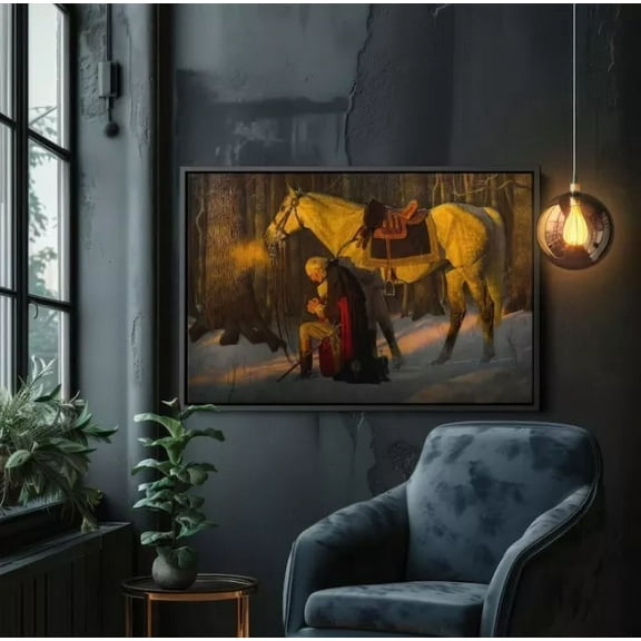 Arnald Print, The Prayer At Valley Forge Poster NO FRAMED POSTER Home Decor, Vintage Art Print, Haging Poster, Cute Birthday Gift, Wall Art