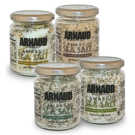 Arnaud 23323 Camargue Sea Salt - Cracked Pepper- 8.8 oz.- Pack of 6
