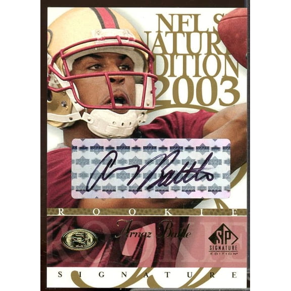 Arnaz Battle Rookie Card 2003 SP Signature Autographs Black Ink #AR