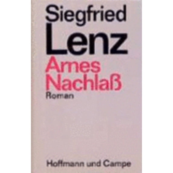 Pre-Owned Arnes Nachlass: Roman German Edition Hardcover siegfried-lenz