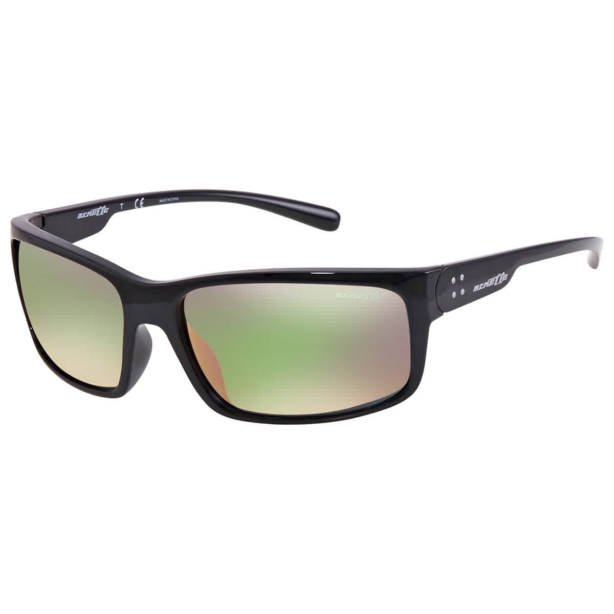 ARNETTE AN4242 41 4Z Sunglasses Black Grey Frame Mirrored Rose Gold ...