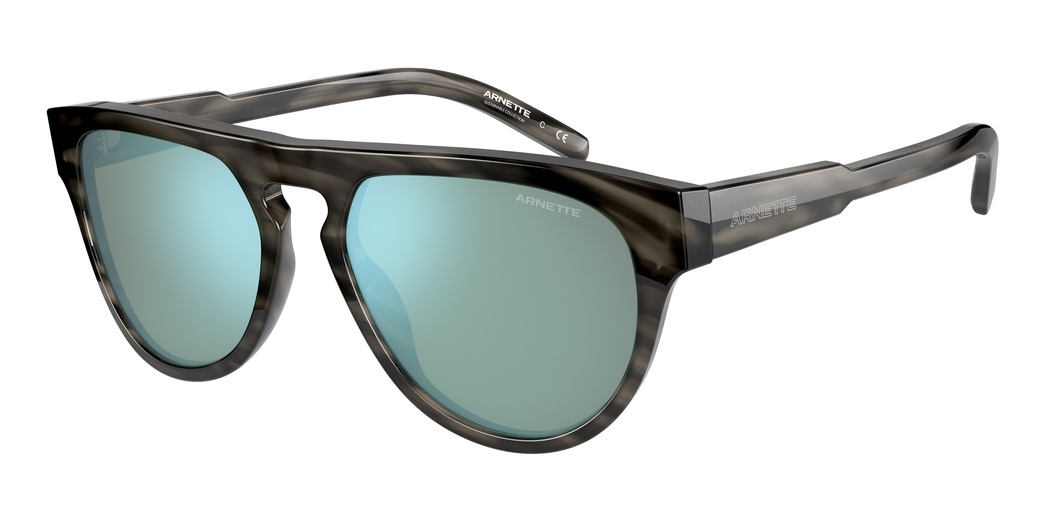 スポーツサングラス |Arnette Men's AN4282 Gojira Round Sunglasses, Black/Green/White/ Arnette AN4282 GOJIRA Sunglasses -