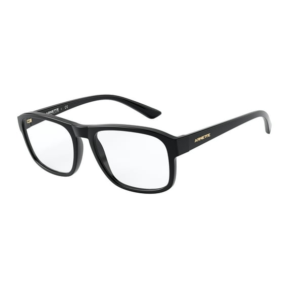 Arnette Men's AN7176 Bobby Oval Prescription Eyeglass Frames, Black/Demo Lens, 53 mm