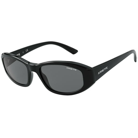 Arnette Men's An4266 Lizard Oval Sunglasses, Black/Grey, 54 mm