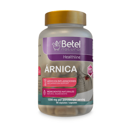Betel Natural Arnica capsules - Inflammation Support - 1200 mg per serving - 90 Capsules