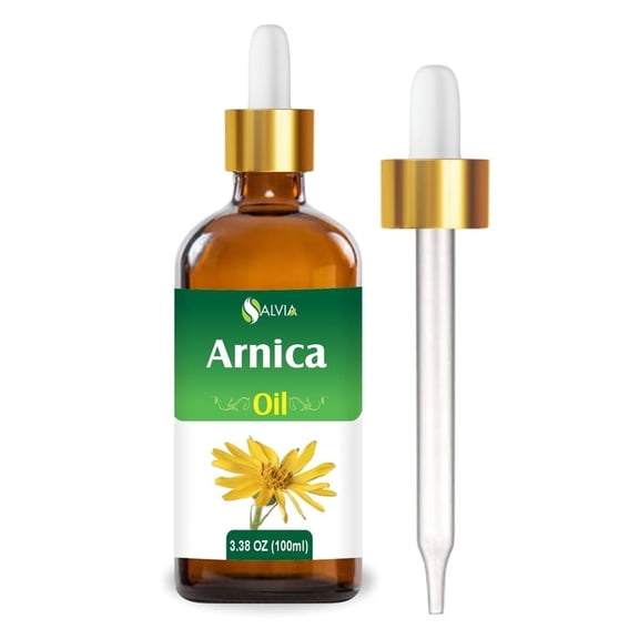 Arnica Essential Oil by Salvia Pure Cold Pressed Aromatherapy Premium Oil (100ml with Dropper)