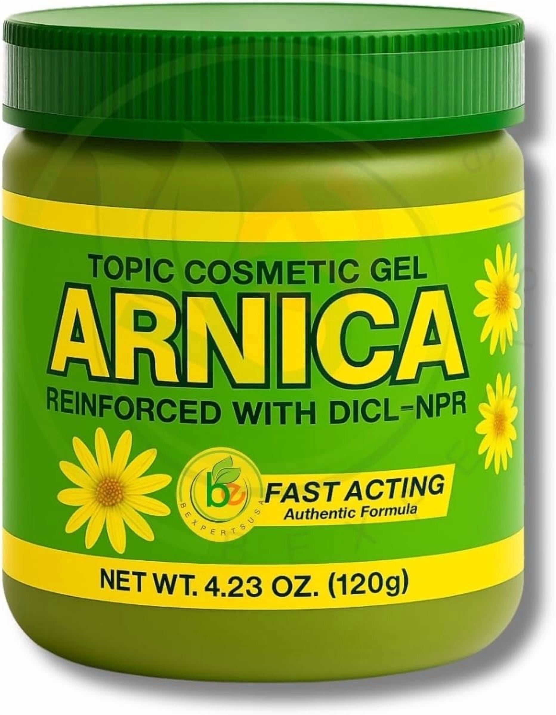 Arnica Flores Gel  4.23 oz  Natural Concentrated Topical Gel for Muscles & Joints,Fast-Absorbing, Botanical Aroma Massage Therapy,Post-Workout,Daily Use,100% Natural, Vegan, Non-GMOby BexpertsUSA