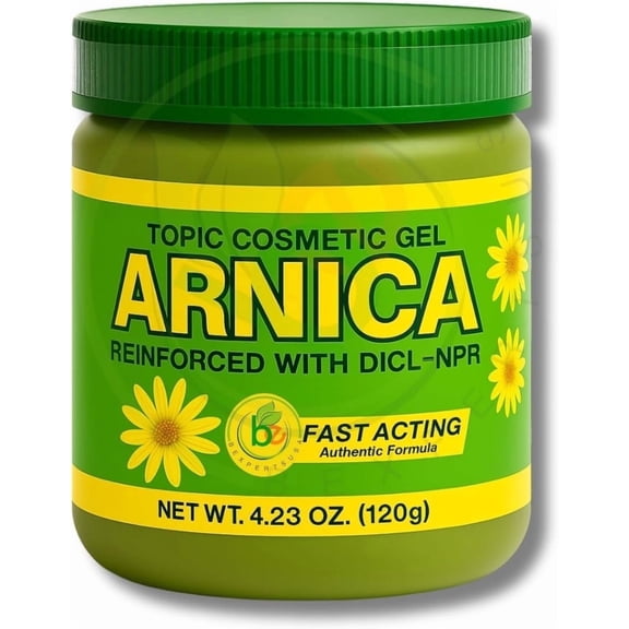 Arnica Flores Gel 4.23 oz Natural Concentrated Topical Gel for Muscles & Joints,Fast-Absorbing, Botanical Aroma Massage Therapy,Post-Workout,Daily Use,100% Natural, Vegan, Non-GMOby BexpertsUSA