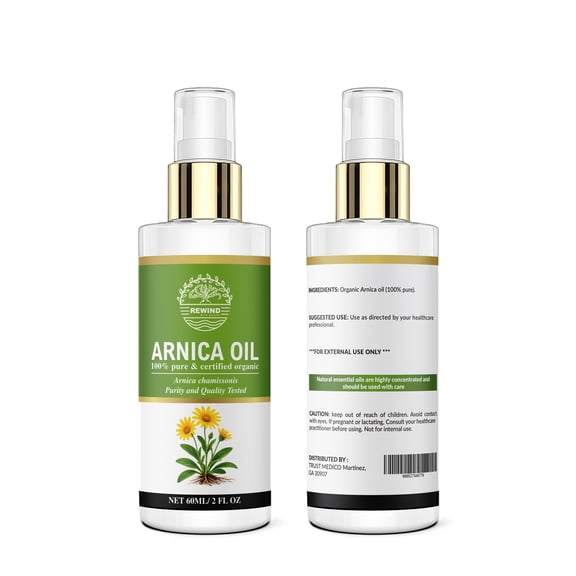 Arnica Oil 2oz (60ml) Premium Carrier Oil with Spray