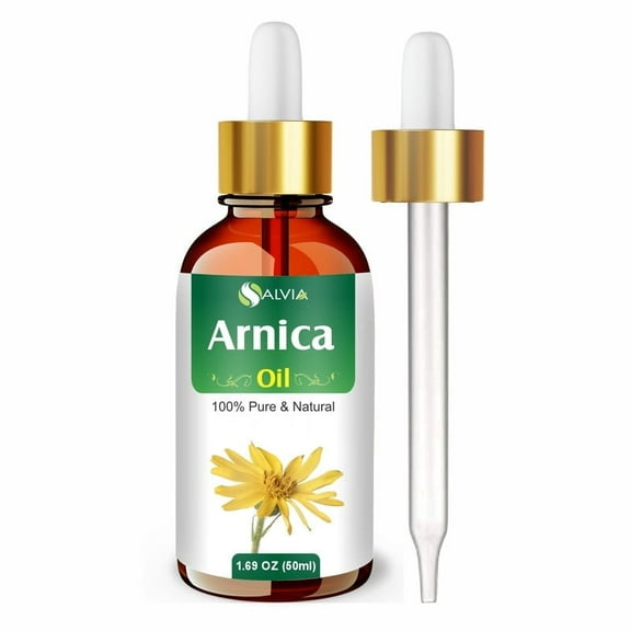 Arnica Oil (Arnica Montana) Essential Oil 100% Pure & Natural Undiluted Unrefined Uncut Organic Standard Oil Therapeutic Grade Oil Aromatherapy Oil (50ml with Dropper)