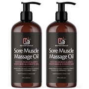 Arnica Muscle Massage Oil for Massage Therapy - with Collagen Stem Cells Arnica and Menthol - Multipurpose Full Body Massage Oil by M3 Pack of 2