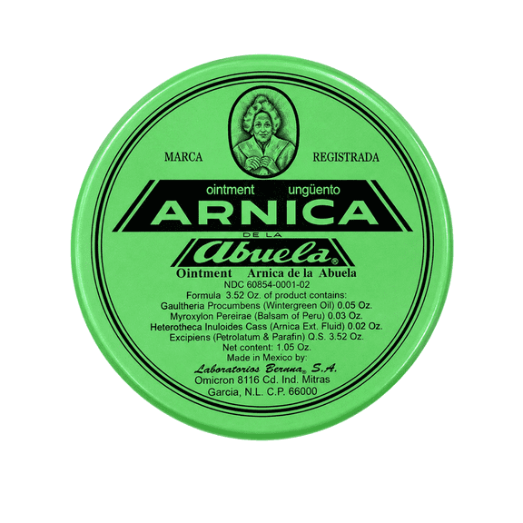 Arnica de la Abuela Ointment, Traditional Topical Ointment, Arnica Extract Formula, External Use Skin Care Ointment, 1.05 oz (30 g)