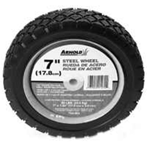 Arnold 490-321-0001 7 In. Steel Diamond Tread Wheel 55 Lbs.