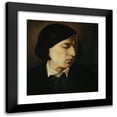 thumbnail image 1 of Arnold Böcklin 12x13 Black Modern Framed Museum Art Print Titled - Portrait of Alexander Michelis (1846), 1 of 5