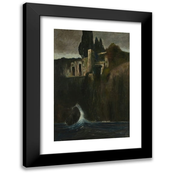 Arnold Böcklin 13x18 Black Modern Framed Museum Art Print Titled - Landscape
