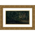 thumbnail image 1 of Arnold Böcklin 24x15 Gold Ornate Framed and Double Matted Museum Art Print Titled - Reed (1845), 1 of 4