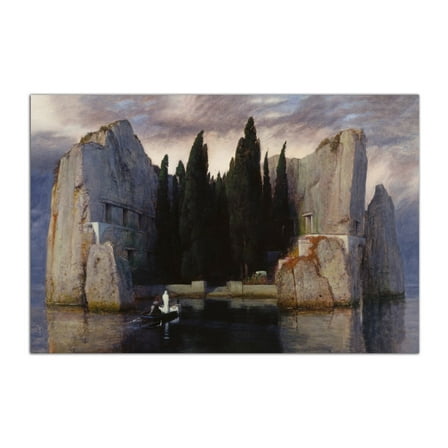 Arnold Bocklin Art Painting Isle of the Dead Poster Surreal Wall Art Picture Print Canvas Painting Modern Home Living Room Decor Mural