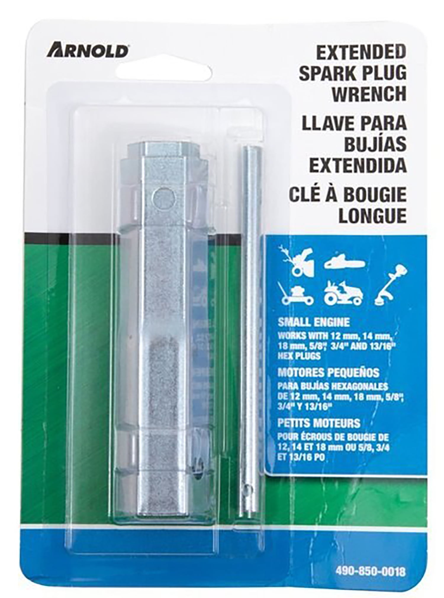 Arnold Corp 8927451, 490-850-0018 Universal Wrench Spark Plug Extended